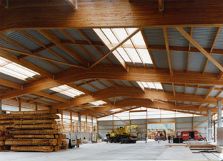 Carpintería y estructura de madera de la serrería Eurochêne