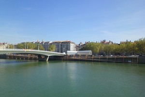 Acondicionamiento de las orillas de la Saône 